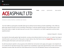 Tablet Screenshot of ace-asphalt.co.uk